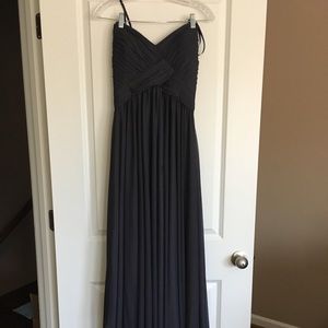 Smoky Gray Evening Gown